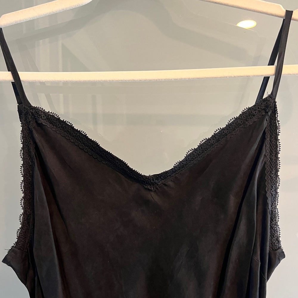 Cotton On Black Lace Trim Slip Dress ~size 10 - Picture 5 of 12